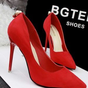 Super high heels women's pointed single shoes
